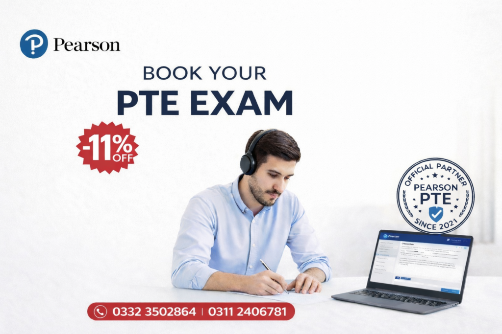 PTE test booking in pakistan